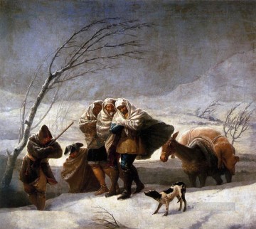 Francisco Goya Painting - The Snowstorm Romantic modern Francisco Goya